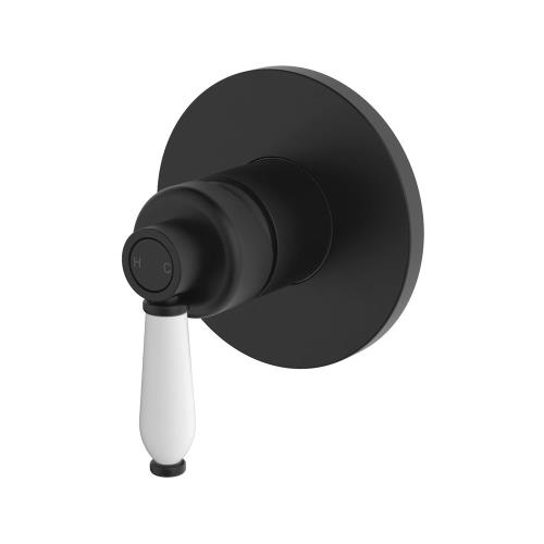 TAPWARE - Eleanor Wall Mixer Ceramic Handle - Black (Matt)