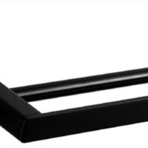 ACCESSORIES - Elegant Black Double Towel Rail