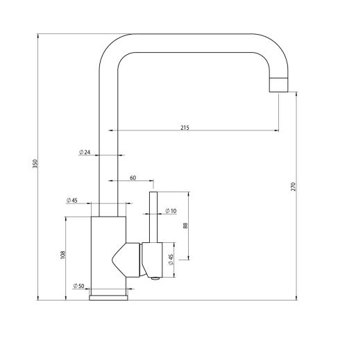 TAPWARE - Elle Gun Metal Grey Project Mixer MKII