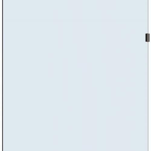 SHOWERS - Frameless Glass Fixed Panel Shower Screen - Black