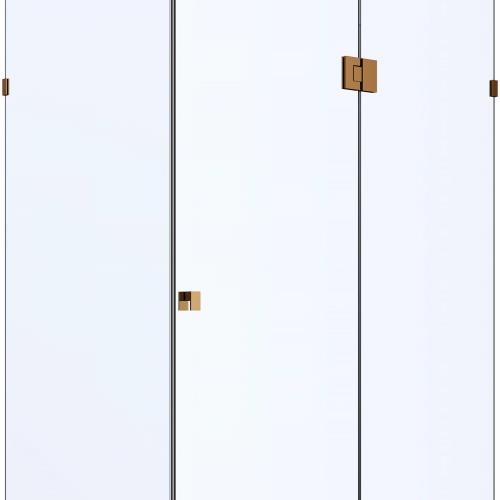 SHOWERS - Frameless Shower Screens Front & Return - Dusk Bronze