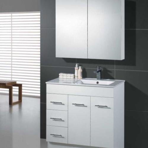 VANITIES - GALAXY Floor Vanity w/ Ceramic Top