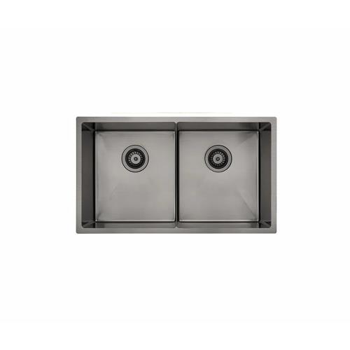 SINKS AND TROUGHS - Gun Metal Double Bowl Sink