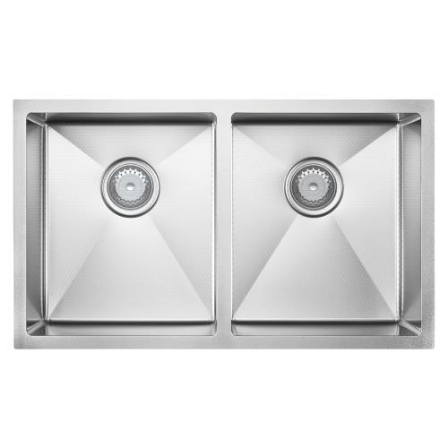 SINKS AND TROUGHS - Hana Anti-Scratch 27L/27L Double Bowl Sink Stainless Steel