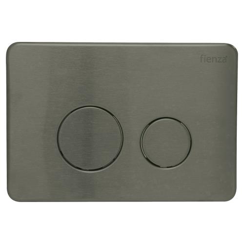 TOILETS - Koko Floor Pan R&T In Wall Cistern Package - Buttons (Gun Metal)