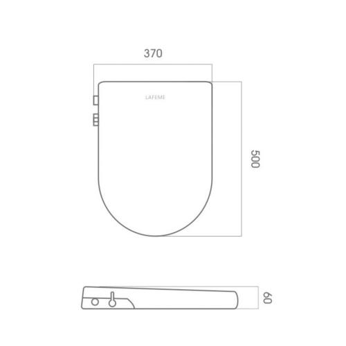 TOILETS - Lafeme Una Bidet Seat