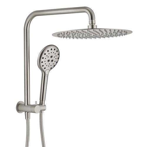 TAPWARE - Lennie Brushed Nickel Double Shower on Bracket