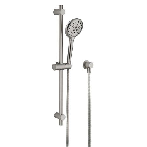 TAPWARE - Lennie Brushed Nickel Round Shower on Rail