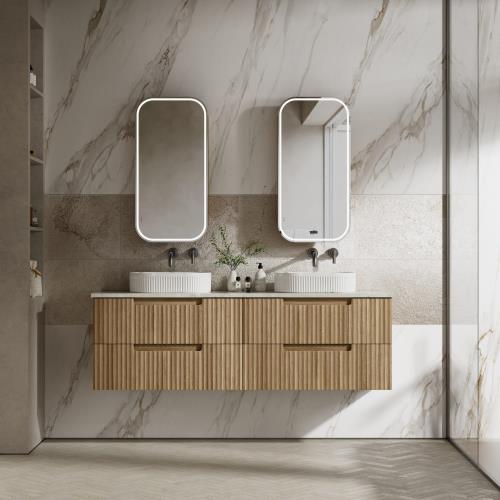 VANITIES - Lovina Tier Wall Hung Vanity w/ Ceramic Top