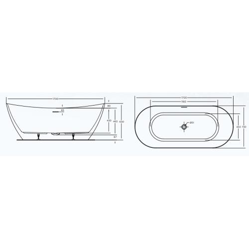BATHS - LUKA Freestanding Bath