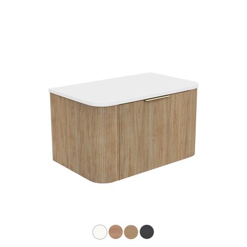 VANITIES - Margot Curved Vanity - Prime Oak, 750mm