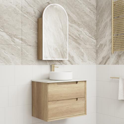 VANITIES - Moreno Wall Hung Vanity w/ Ceramic Top