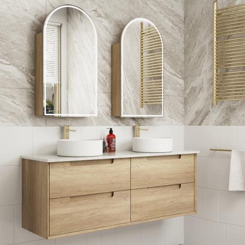 VANITIES - Moreno Wall Hung Vanity w/ Ceramic Top