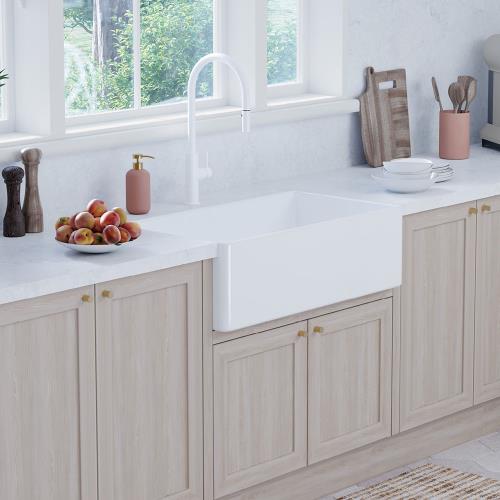 KITCHEN & LAUNDRY - Olivia Single Butler Sink Large - 