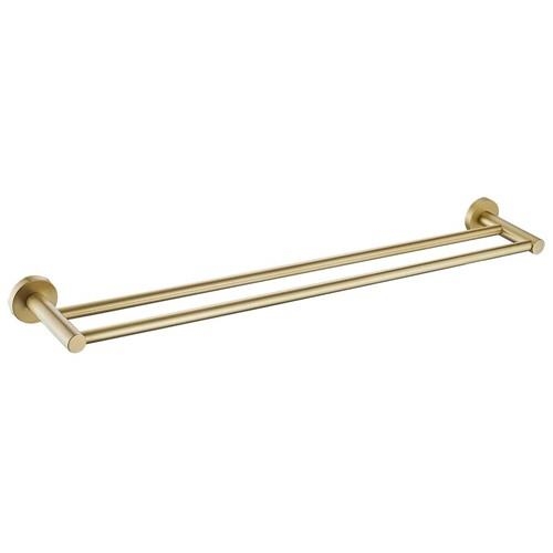 ACCESSORIES - Parker Brushed Gold Double Towel Rail