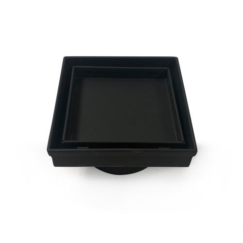 SHOWERS - Radiant Tile Insert Waste - Black (Matt)