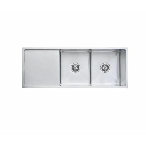 SINKS AND TROUGHS - Stainless Steel Double Bowl Single Drain Sink
