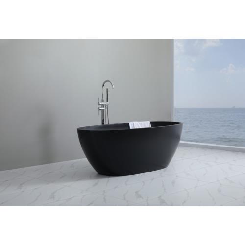 BATHS - STELA Matt Black Free Standing Bath Tub