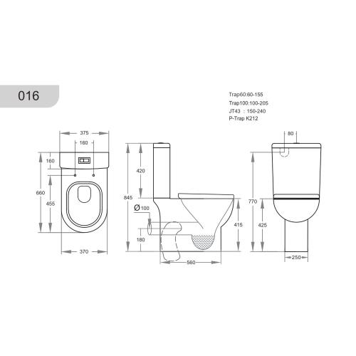 TOILETS - Theo Wall Faced Toilet Suite