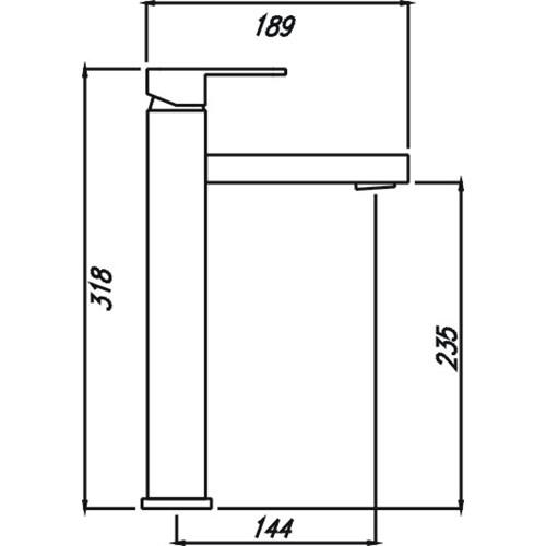 TAPWARE - Tony Square Vessel Mixer