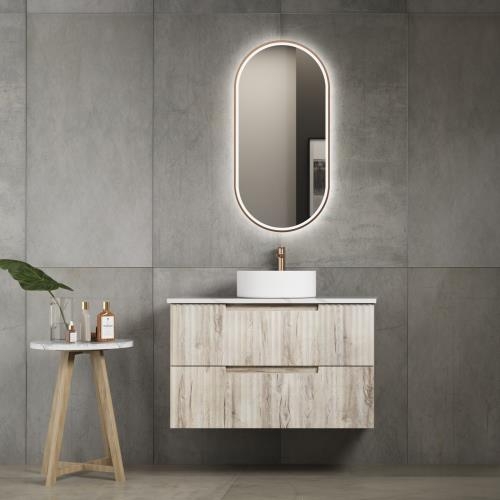 VANITIES - Tuscana Wall Hung Vanity w/ Ceramic Top