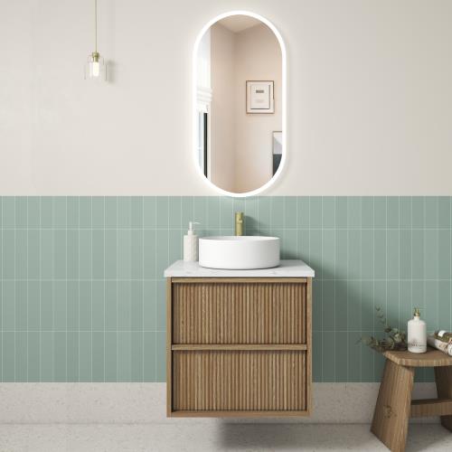 VANITIES - Venetta Fluted Framed Vanity Range - 600mm