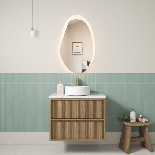VANITIES - Venetta Fluted Framed Vanity Range - 750mm