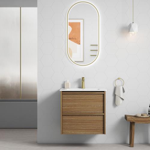 VANITIES - Venetta Framed Wall Hung Vanity - 600mm