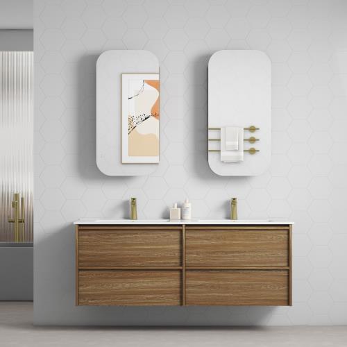 VANITIES - Venetta Framed Wall Hung Vanity - 1500mm(Double Bowl), 1500mm(Single Bowl)