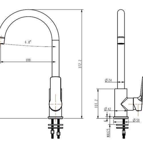 TAPWARE - Vienna Kitchen Mixer