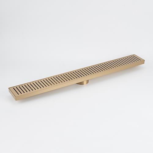SHOWERS - Warm Brushed Nickel Shower Channel - Slotted Lid